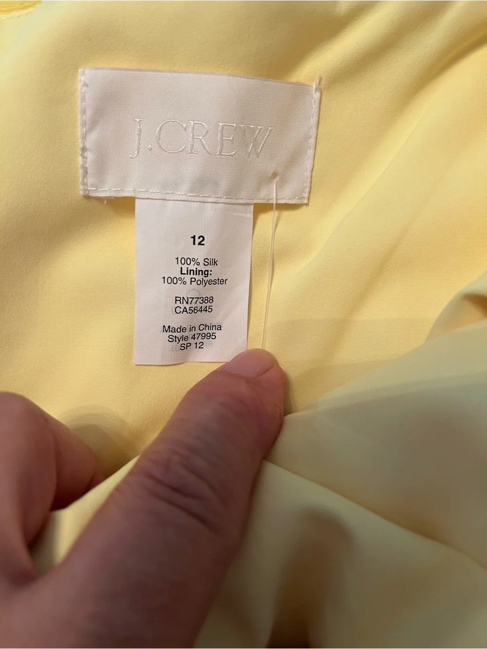 J. Crew One-Shoulder Yellow  Midi Dress